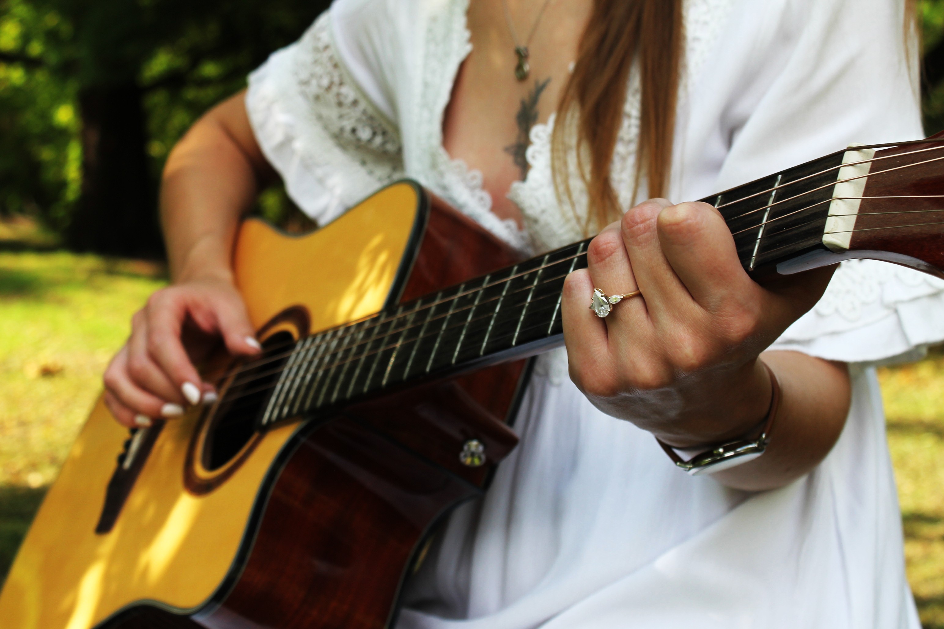 Couple with guitar